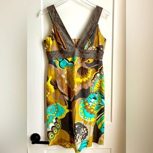 Trina Turk Deep V-Neck Dress Size 8
